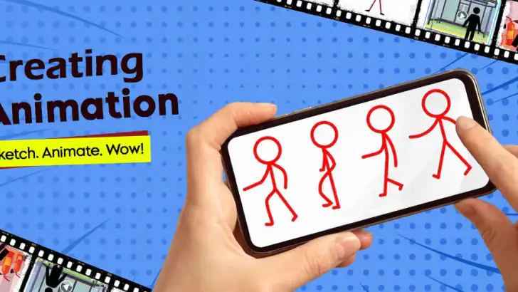 Tegneserievideo- og gif-maker feature graphic