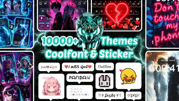 Thunder Neon Wolf Tastatur feature graphic