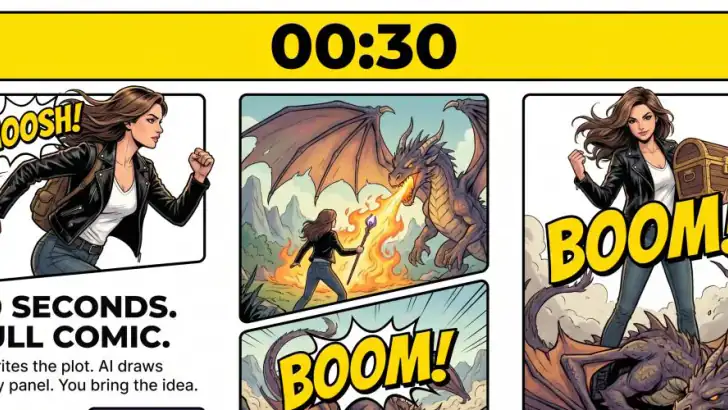 Toonly: AI Story & Comic Maker feature graphic