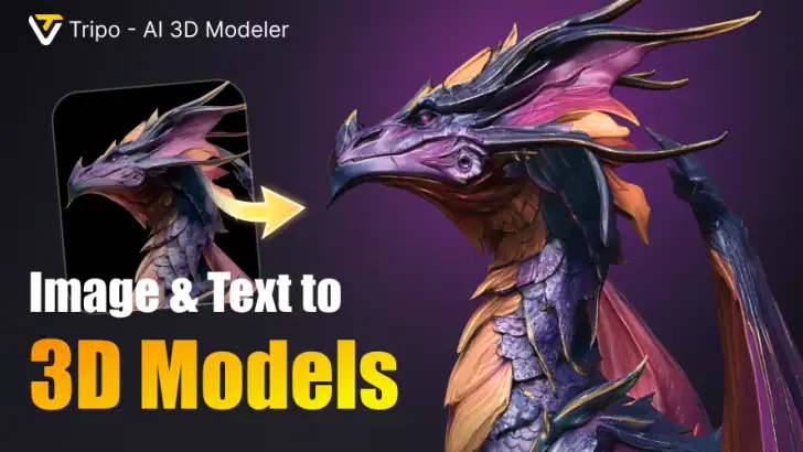 Tripo - AI 3D Model Generator feature graphic