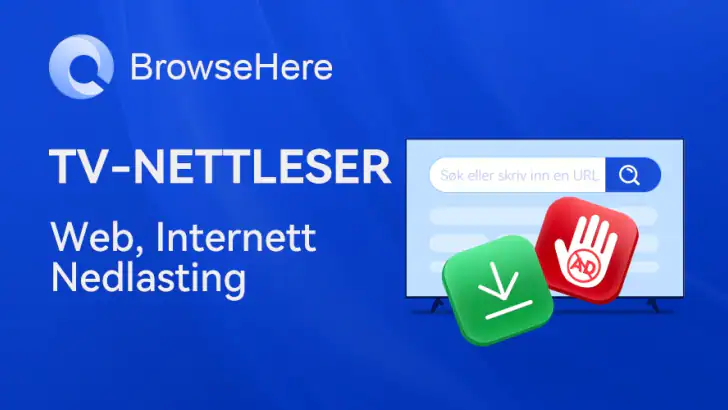 TV-nettleser BrowseHere feature graphic