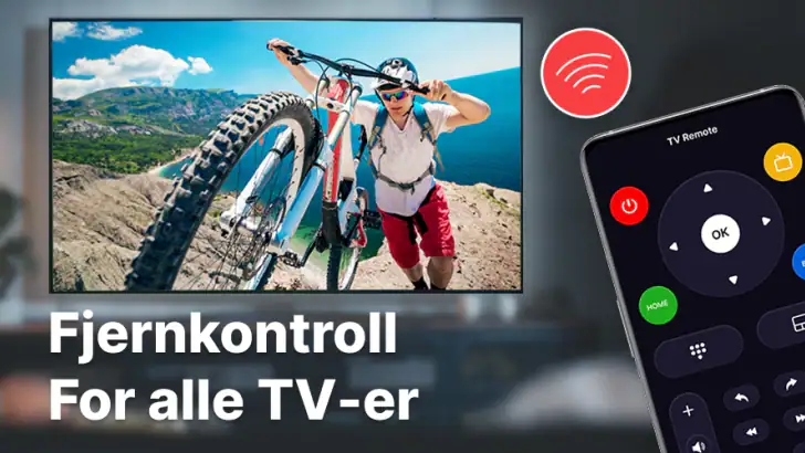 Universell TV-fjernkontroll feature graphic