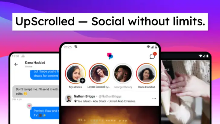 UpScrolled feature graphic