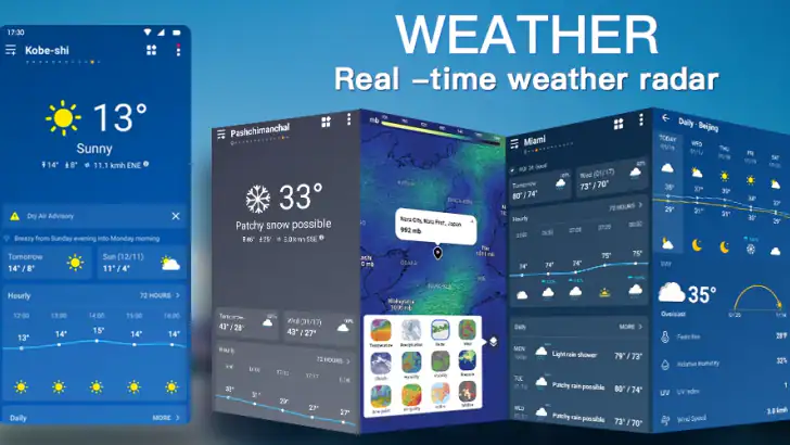 Vær-Det mest nøyaktige vær App feature graphic