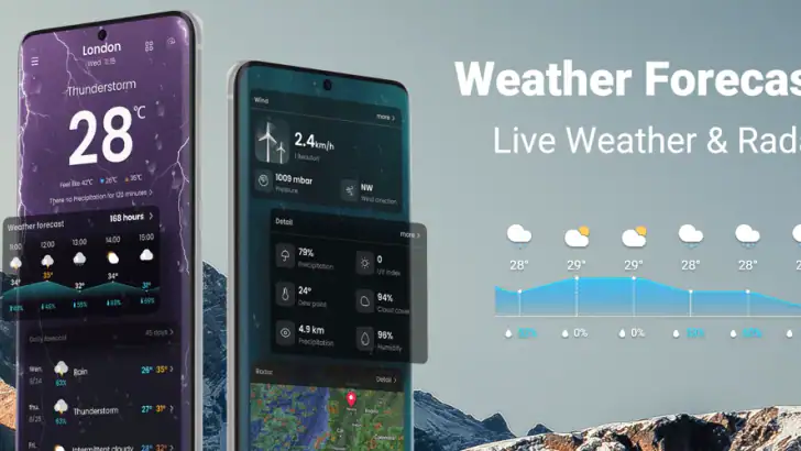 Værmelding - Live Radar feature graphic