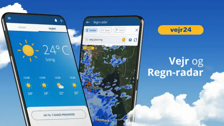 Vejr og Regn Radar: vejr24 feature graphic