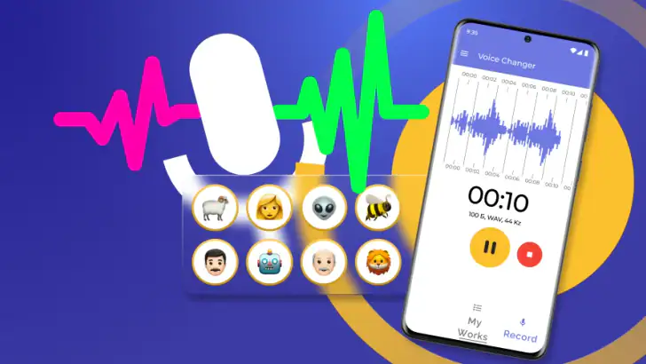 Video Voice Changer + Effects feature graphic
