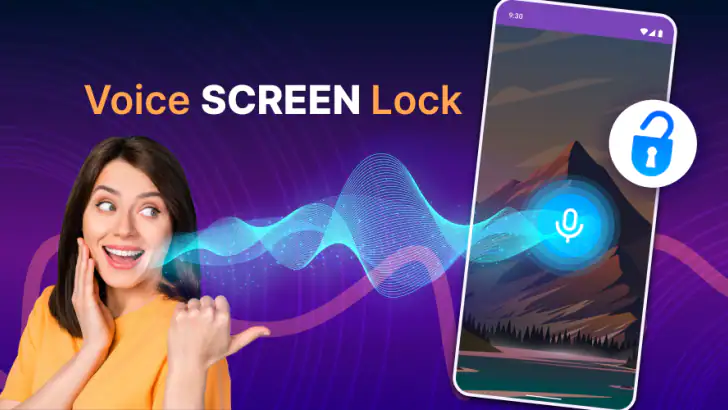 Voice Screen Lock feature graphic