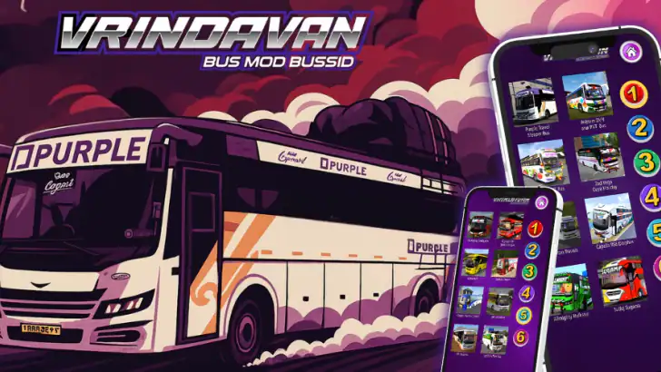 Vrindavan Bus Mod Bussid feature graphic