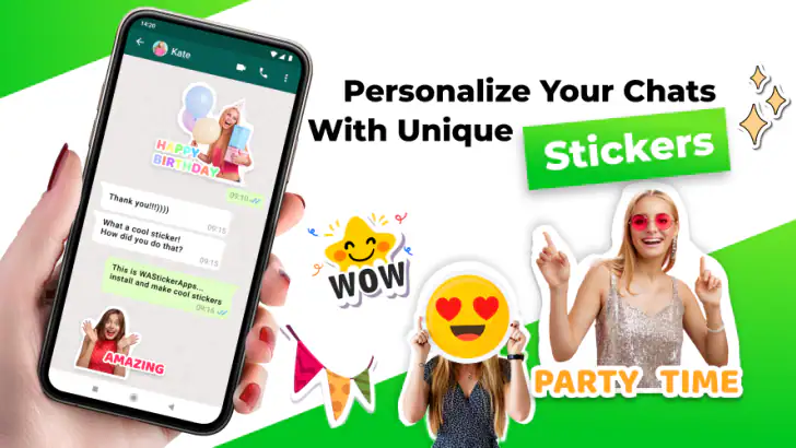 Vytvořte nálepky - WAStickers feature graphic