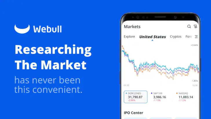 Webull - Stock Quotes & News feature graphic