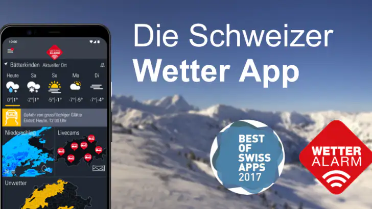Wetter Alarm Schweiz - Meteo feature graphic