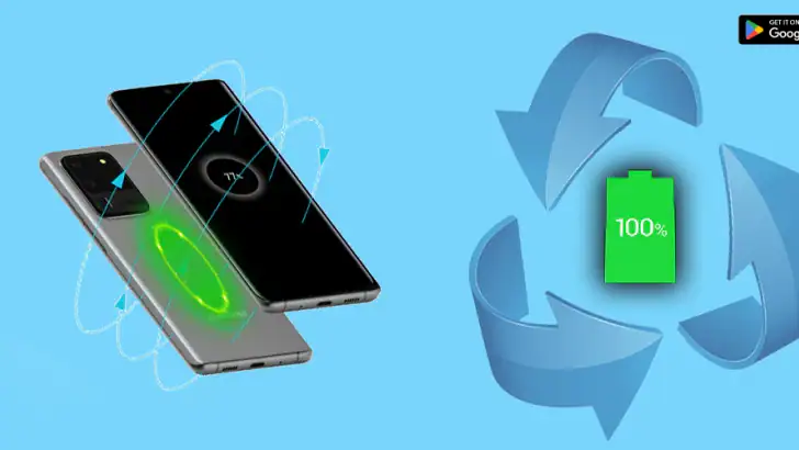 Wireless charge Phone to Phone feature graphic