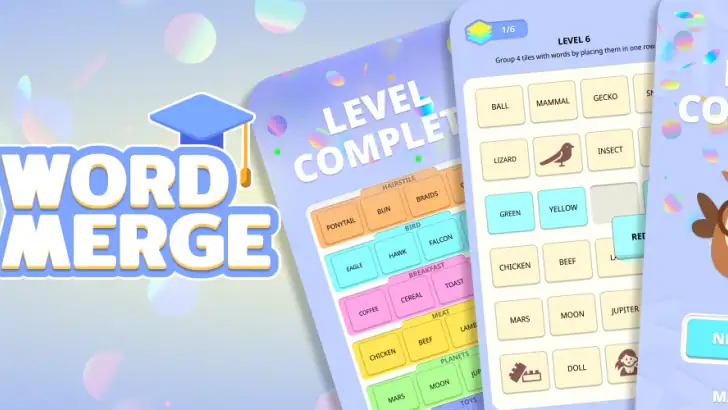 Word Merge feature graphic