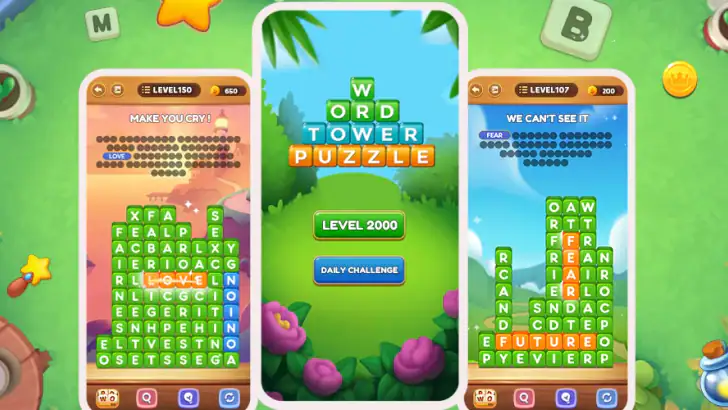 Word Tower - Premium Puzzle feature graphic