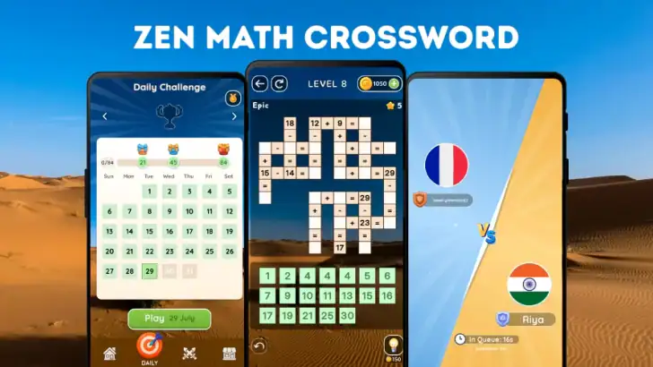 Zen Math Crossword feature graphic