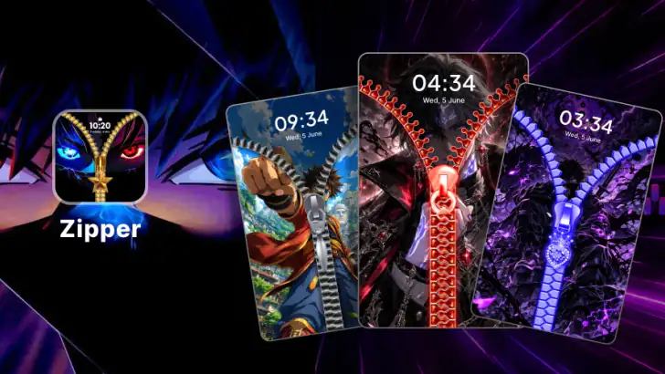 Zipera: Zipper Lock Screen feature graphic