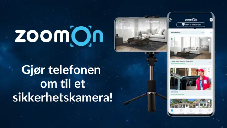 ZoomOn Home Security Camera feature graphic