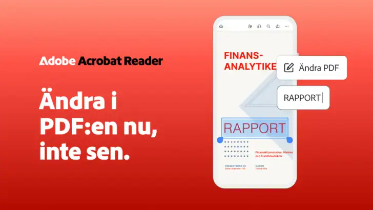 Adobe Acrobat Reader PDF filer feature graphic