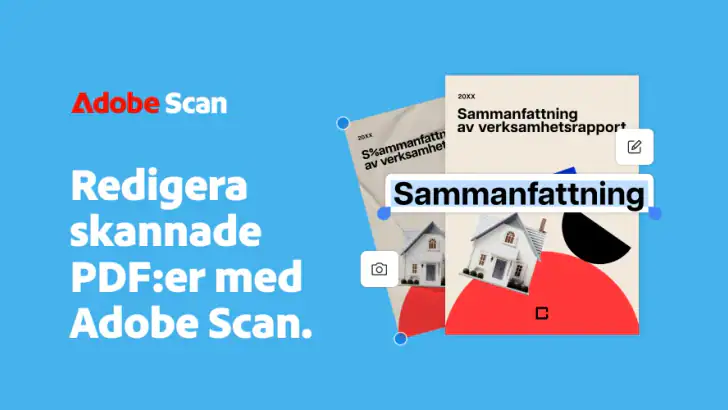 Adobe Scan: PDF scanner & OCR feature graphic