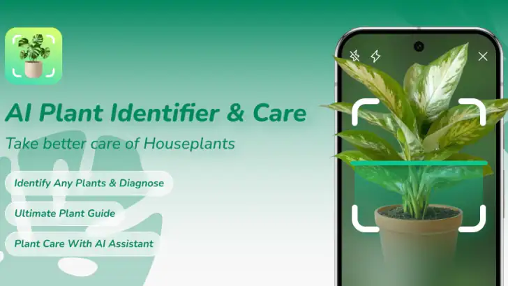 AI Plant Identifier & Care feature graphic