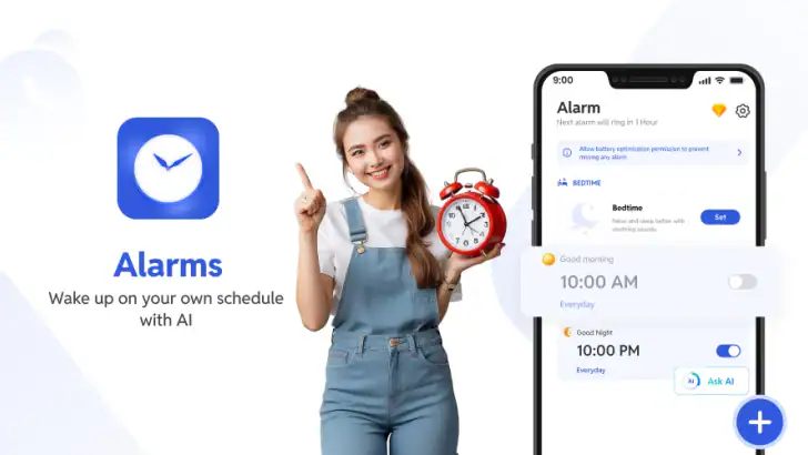 Alarm Clock feature graphic