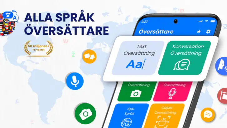 Allt språk Översättare feature graphic