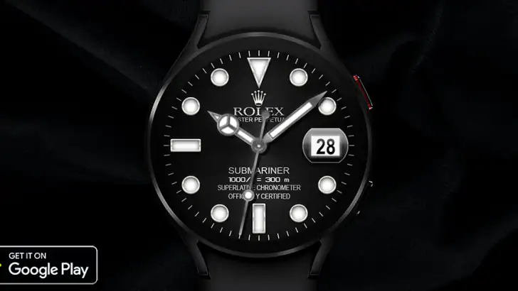 Analog Rolex Royal Watch face feature graphic