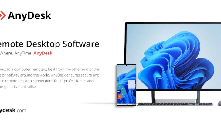 AnyDesk Remote-Desktop-program feature graphic