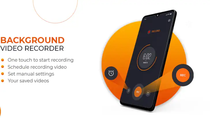 Auto Background Video Recorder feature graphic