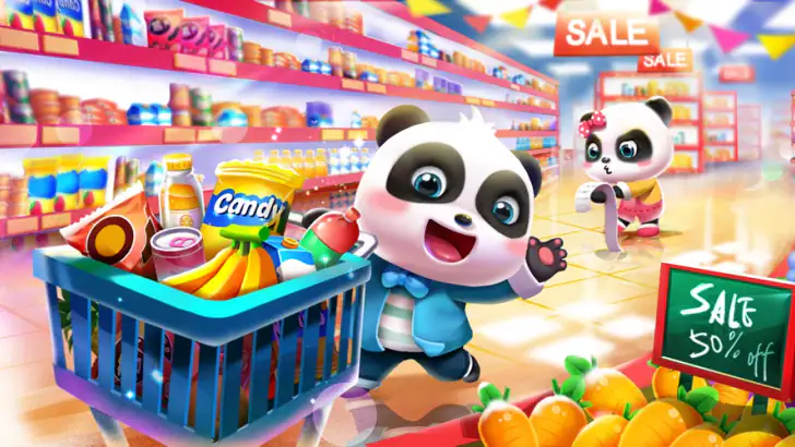 Baby Panda's Supermarket feature graphic