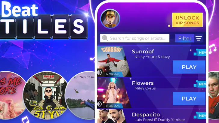Beat Tiles: Music Game feature graphic