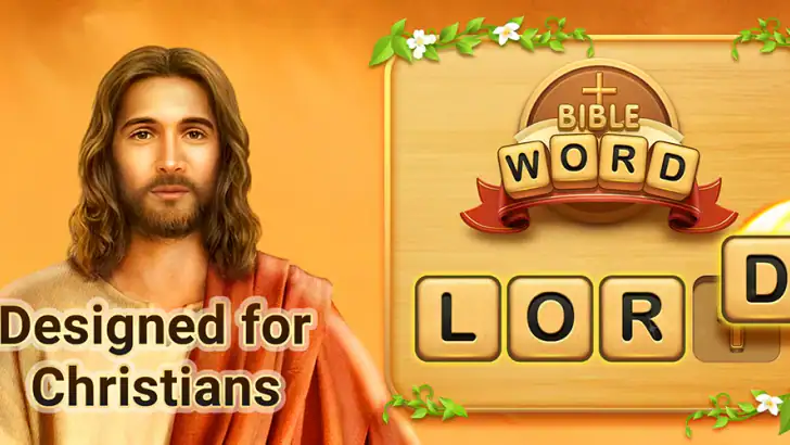 Bible Word Puzzle - Word Games feature graphic