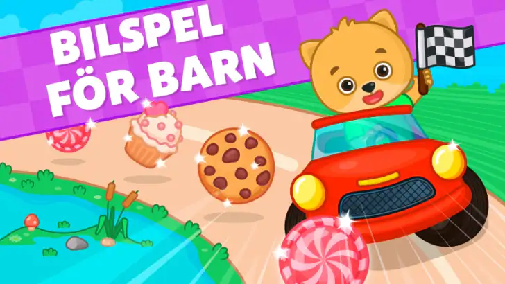 Bilspel för barn och små barn feature graphic