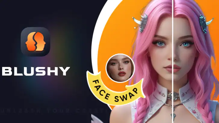 Blushy-Face Swap,AI Tool&Talk feature graphic