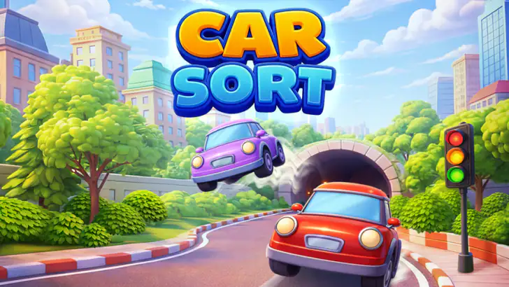 Car Sort: Color Puzzle feature graphic