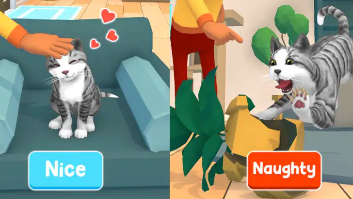 Cat Choices: Virtual Pet 3D feature graphic