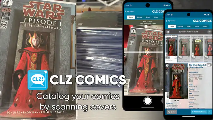 CLZ Comics comic book database feature graphic