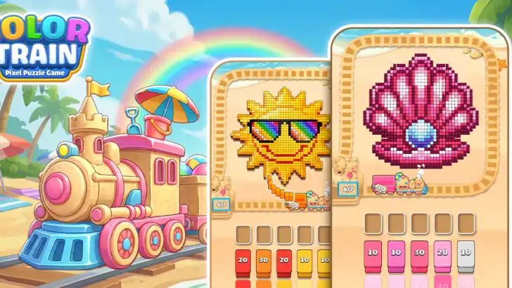 Color Train: Pixel Puzzle feature graphic