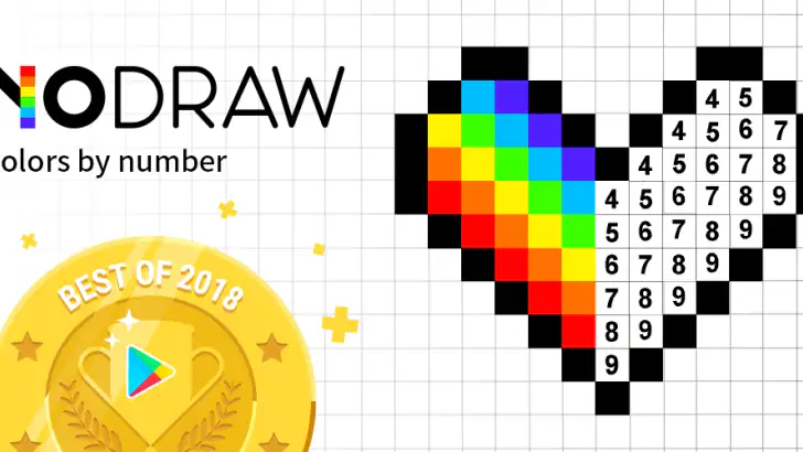 Colors by Number ®: No.Draw feature graphic