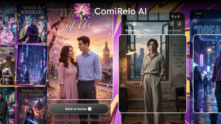 ComiRelo AI-Your AI Dance feature graphic