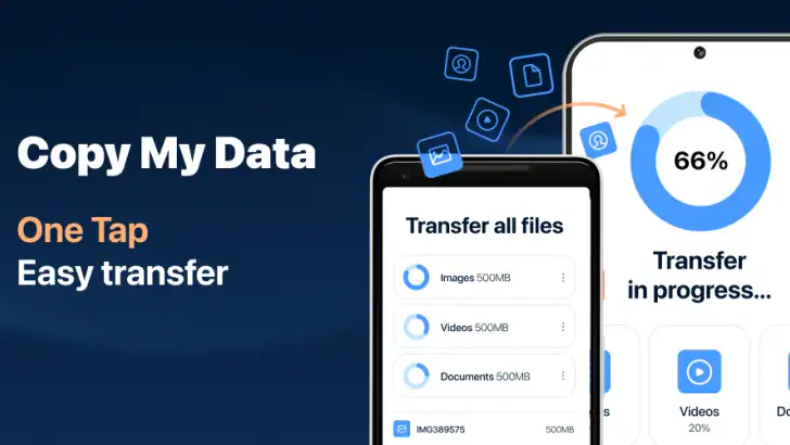 Copy My Data: Transfer Content feature graphic
