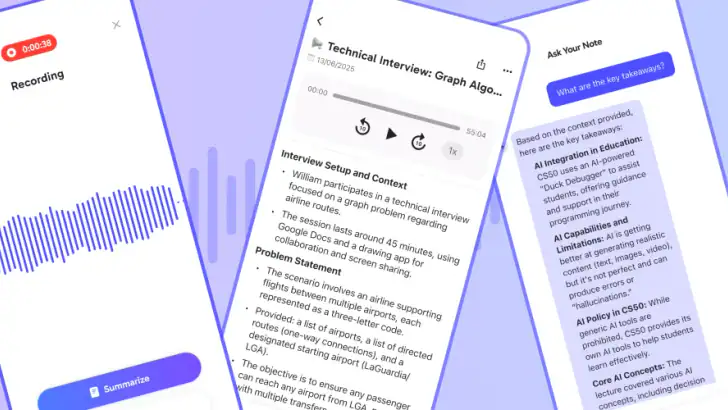 CraftNote – AI Note Taker feature graphic
