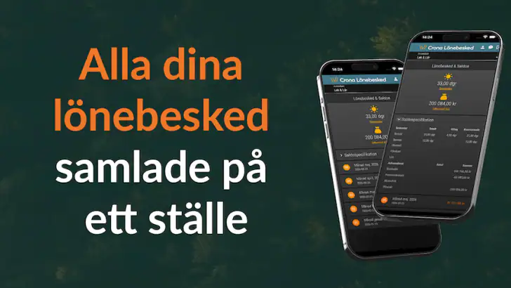 Crona Lönebesked feature graphic