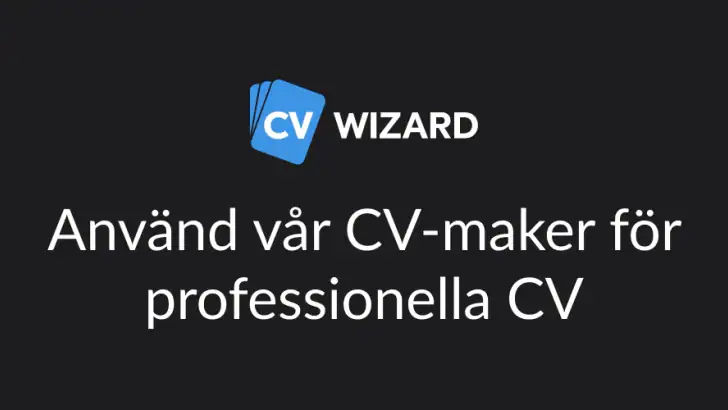 CVwizard: Skapa CV online AI feature graphic