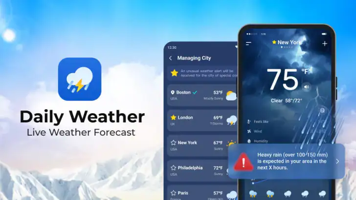Daily Weather: Forecast&Alerts feature graphic