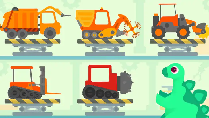 Dinosaurie Sopbil Spel feature graphic