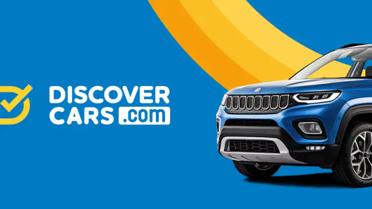 DiscoverCars.com -biluthyrning feature graphic