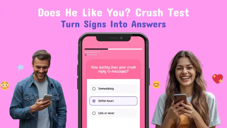 Does He Like You? Crush Test feature graphic