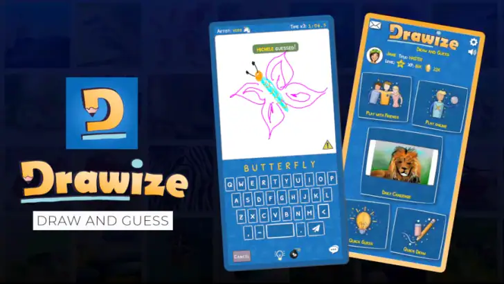 Drawize - Draw and Guess feature graphic